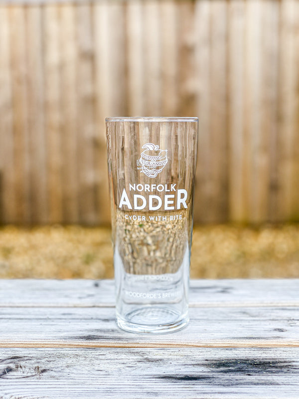 Norfolk Adder Pint Glass - Woodforde's Brewery