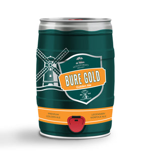 Bure Gold 5L Mini Keg - Woodforde's Brewery