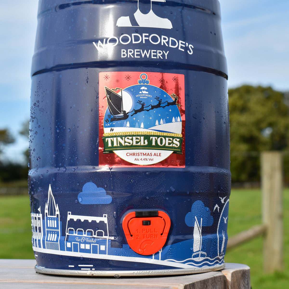 Tinsel Toes Christmas Ale 5L Mini Keg Woodforde's Brewery